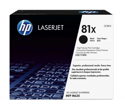 טונר שחור מקורי HP CF281X 81X (הספק 2,500 דף)