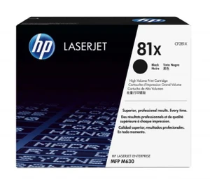טונר שחור מקורי HP CF281X 81X (הספק 2,500 דף)