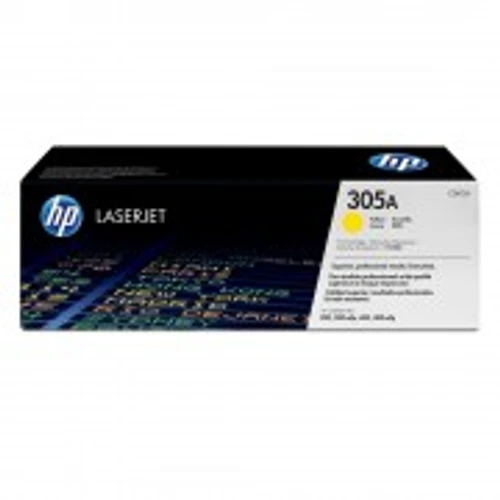 טונר צהוב מקורי HP 305A CE412A (הספק 2,600 דף)