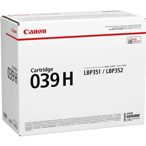 טונר שחור מקורי Canon CRG-039H קנון (25,000 דף)