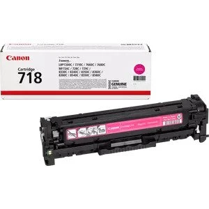 טונר אדום מקורי Canon CRG-718M קנון (2,900 דף)