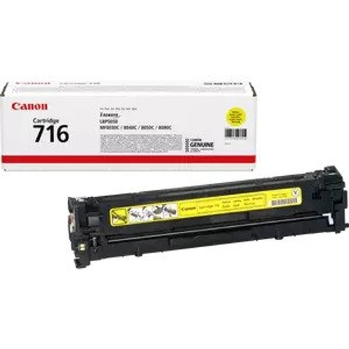 טונר צהוב מקורי Canon CRG-716Y קנון (1,500 דף)