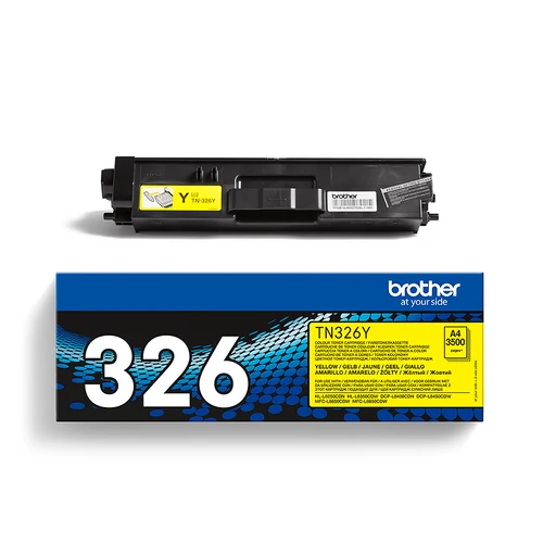 טונר צהוב מקורי Brother TN-326Y בראדר (3,500 דף)