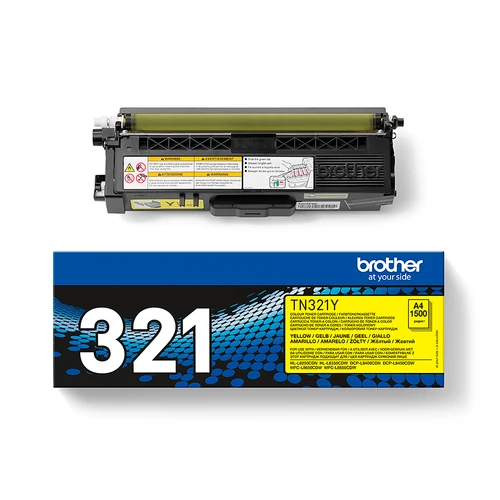 טונר צהוב מקורי Brother TN-321Y בראדר (1,500 דף)