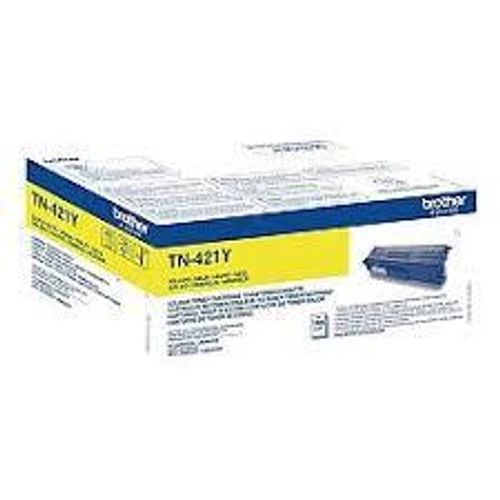 טונר צהוב מקורי Brother TN-421Y בראדר (1,800 דף)