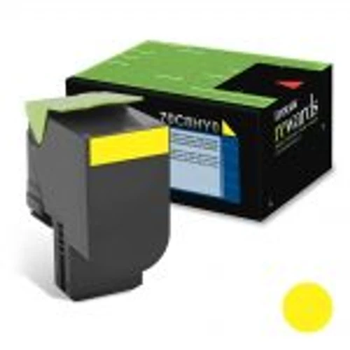 טונר צהוב מקורי Lexmark 70C8HY0 לקסמרק (3,000 דף)