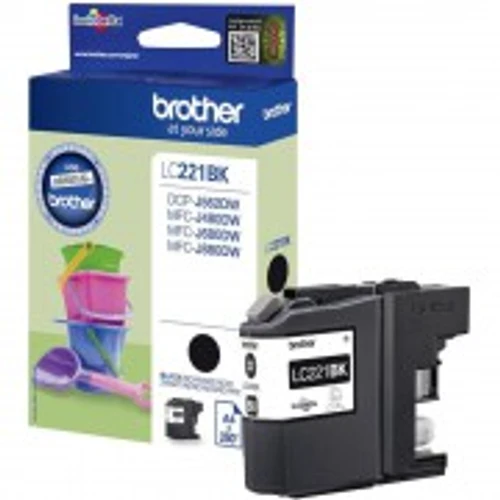 דיו שחור מקורי Brother LC221BK בראדר (260 דף)