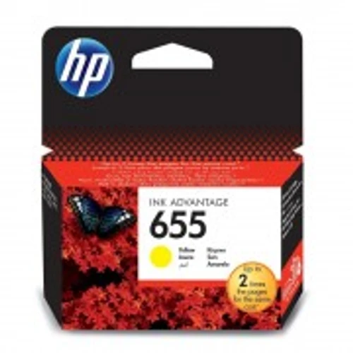 דיו ‏צהוב מקורי HP 655 CZ112AE (הספק 600 דף)