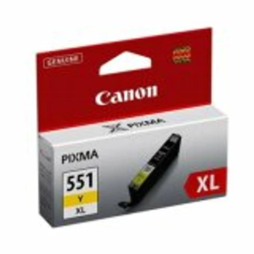 דיו צהוב מקורי Canon CLI551Y XL קנון (685 דף)
