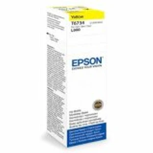 בקבוקון מילוי צהוב מקורי Epson T6734 אפסון (1,800 דף)