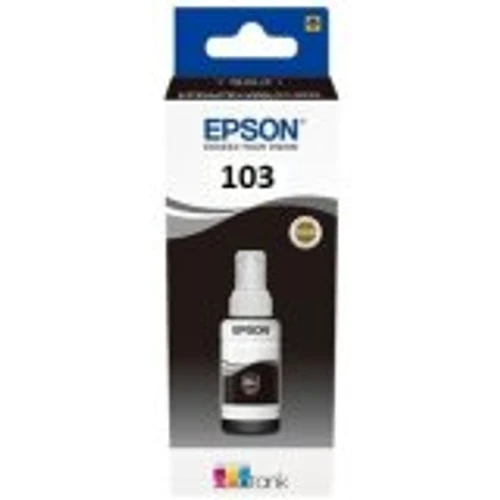 בקבוקון מילוי שחור מקורי Epson 103 אפסון (4,500 דף)