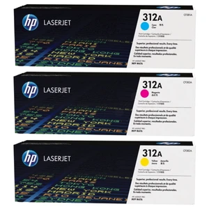 סט 3 טונרים צבעוניים מקוריים HP 312A CF440AM (הספק 2,700 דף לכל צבע)