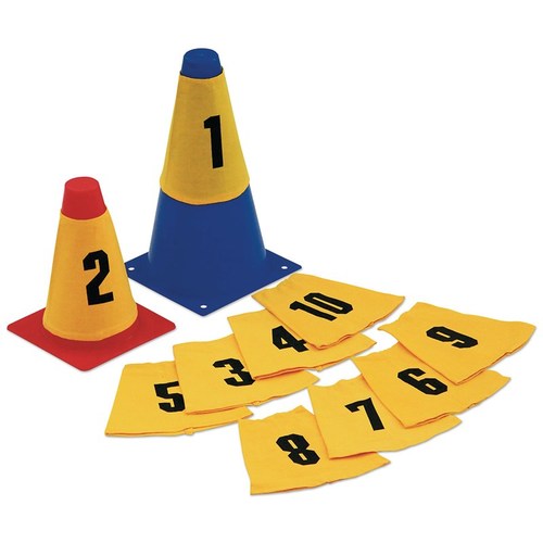 סט 10 כיסוייי מספרים לקונוס
