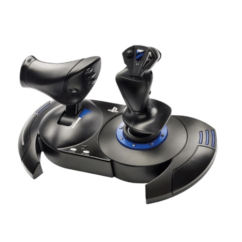 בקר טיסה עם מצערת למחשב PC ולפלייסטיישן 4/5 דגם Thrustmaster T.Flight Hotas 4 - יבואן רשמי 