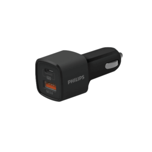 מטען מהיר לרכב PHILIPS 2USB QC3.0 + PD Type C