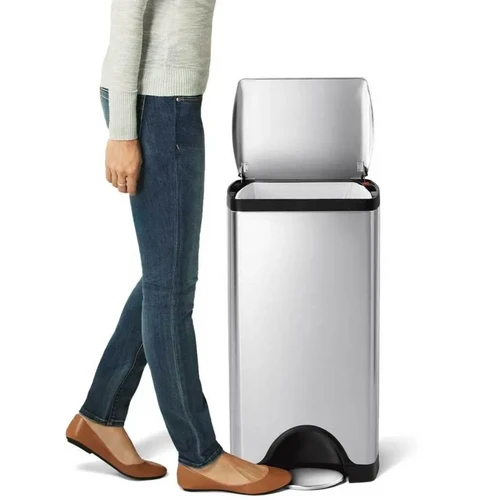 פח דוושה מלבני נירוסטה 30 ל' סימפליומן | Simplehuman