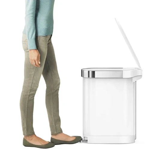 פח דוושה צר, לבן 45 ל' סימפליומן | Simplehuman 