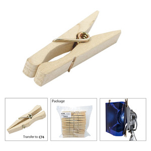 Kupo KCP-347 אטב (קליפס) עץ לפילטר WOODEN TYPE C47 CLOTHESPIN