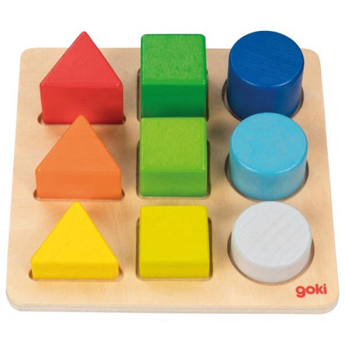 GOKI צעצועי עץ השחלת צורות 58753