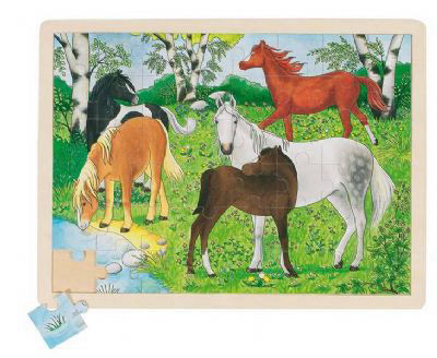 פאזל עץ סוסי פוני GOKI