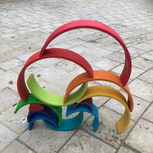 קשת מעץ מונטסורי וולדורף 12 חלקים