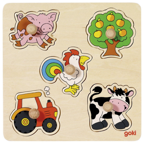 GOKI פאזל כפתורים בעלי חיים 57546