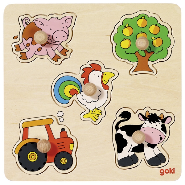 GOKI פאזל כפתורים בעלי חיים 57546