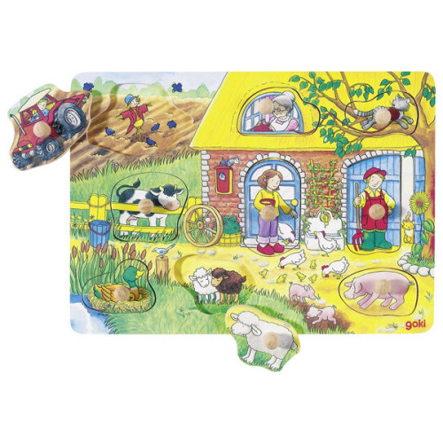 GOKI פאזל כפתורים חווה חקלאית 57805