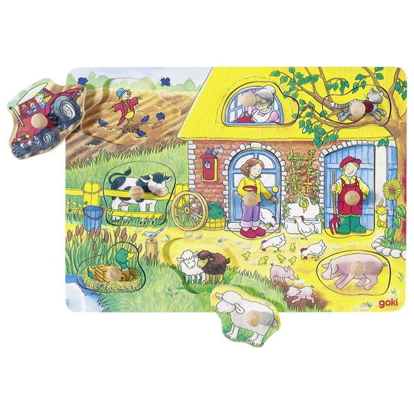GOKI פאזל כפתורים חווה חקלאית 57805