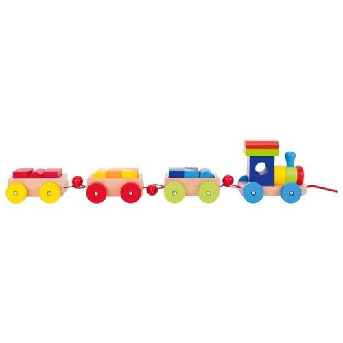 צעצועי עץ GOKI רכבת מעץ לילדים 55950