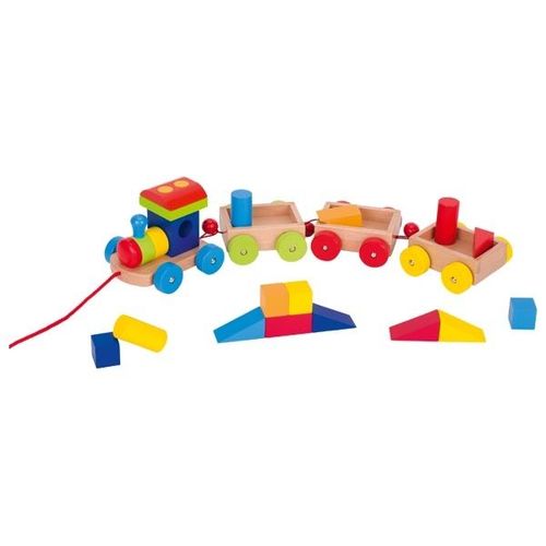 צעצועי עץ GOKI רכבת מעץ לילדים 55950