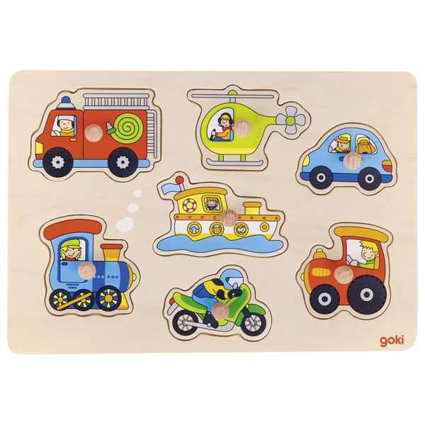 GOKI פאזל כפתורים כלי תחבורה  57491