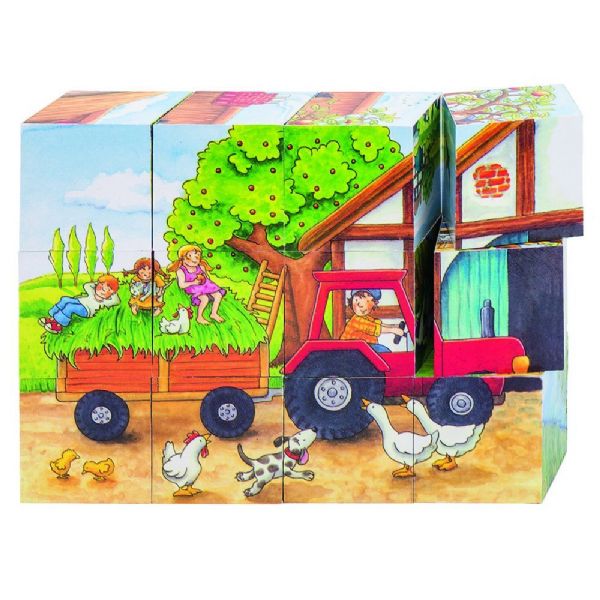GOKI פאזל קוביות חווה 57839