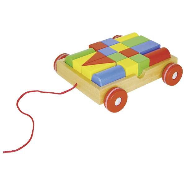 GOKI עגלת קוביות לבני בנייה 58558