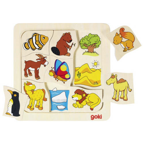 GOKI פאזל היכן אני חי? 56725