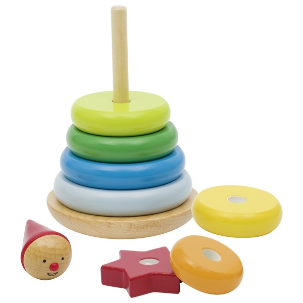 צעצועי עץ GOKI ליצן טבעות 57961