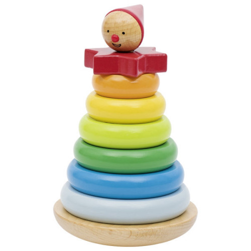 צעצועי עץ GOKI ליצן טבעות 57961