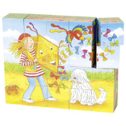 צעצועי עץ GOKI פאזל קוביות פגי דיגלטי 57738