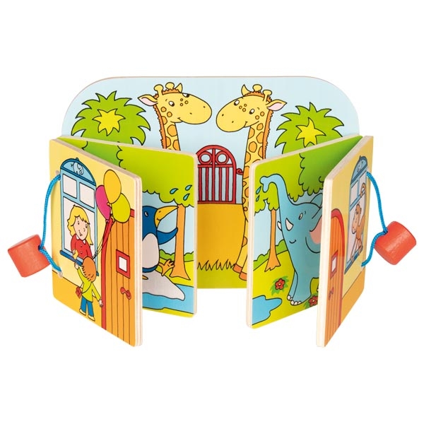 צעצועי עץ GOKI ספר מעץ לזאטוטים 58756