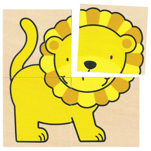 צעצועי עץ GOKI פאזל חיות  56714