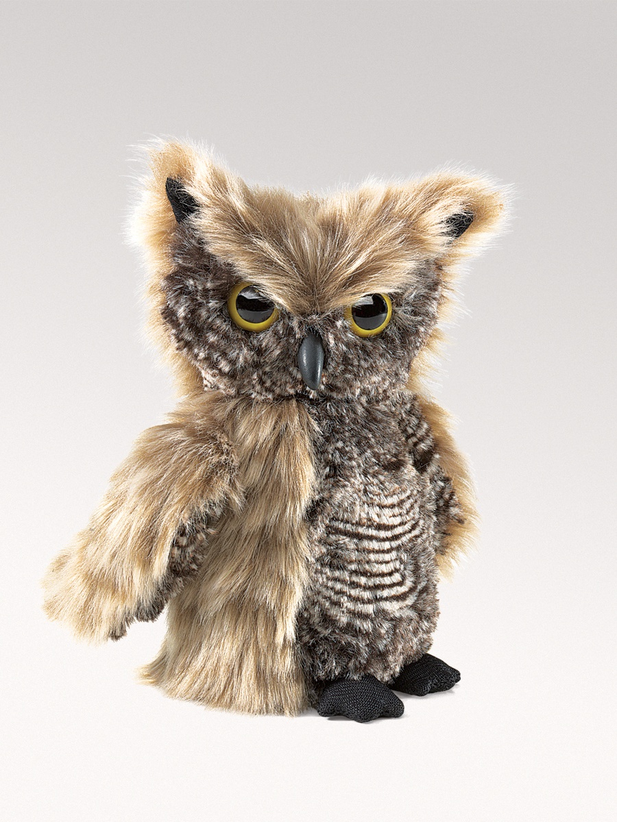 FOLKMANIS    בובת תיאטרון ינשוף צווחני Owl, Screech 2961