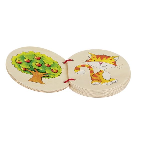 צעצועי עץ GOKI  ספרון עץ 58604A
