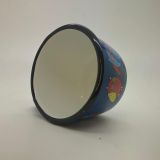 כלי אמייל ספל 8 ס"מ ינשופים כחול SMALTUM