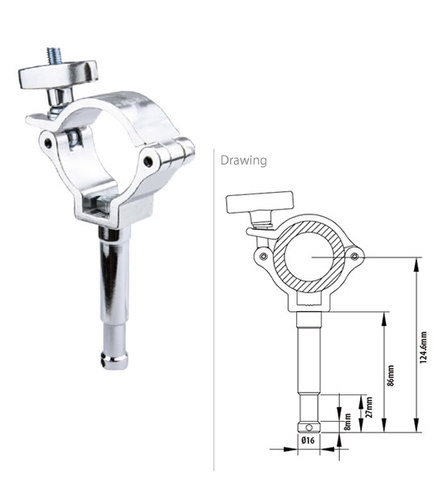  kupo KCP-906 חבק למוט בקוטר 16 מ״מ BURGER 16MM STUD COUPLER