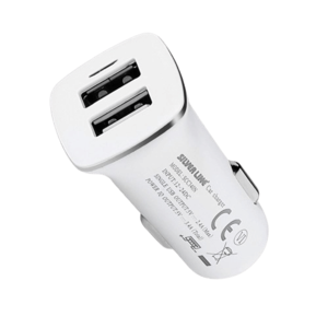 מטען לרכב Silver Line SCC340N 3.4A + כבל Micro USB