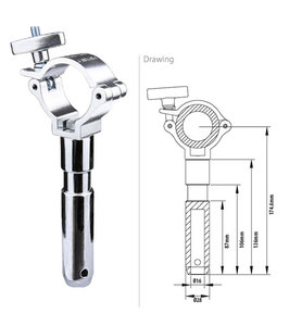  kupo KCP-904 חבק למוט בקוטר 28 מ״מ BURGER STUD COUPLER