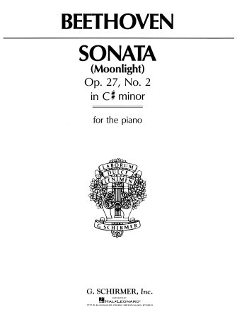 ספר תווים Beethoven Sonata in C-Sharp Minor, Opus 27, No. 2 (“Moonlight”)