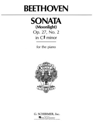 ספר תווים Beethoven Sonata in C-Sharp Minor, Opus 27, No. 2 (“Moonlight”)