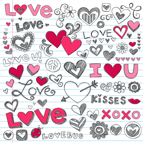 טפט מדבקה LOVE 