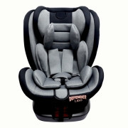 כיסא בטיחות LIDO ISOFIX מבית DEFENDER צבע אפור בהיר מלאנז'